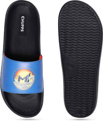 Chupps Men MI Surge Blue & Navy Women's Comfortable Slides & Flip Flop Slides(Blue , 7)