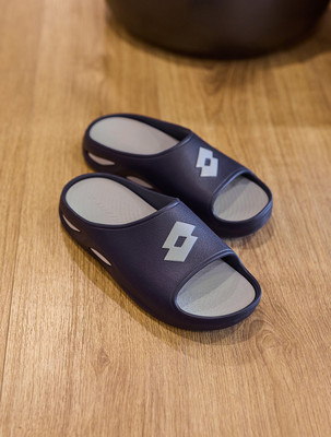 LOTTO Men Esotica Slide Slides(Navy , 6)