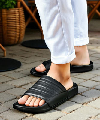ADIDAS Men Slides(Black , 9)