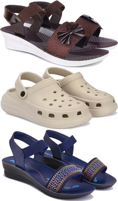 Pennen Women Slippers(Blue , 8)