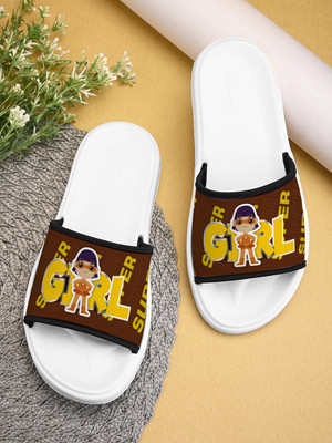 Bootco Women Slides(Brown , 6)
