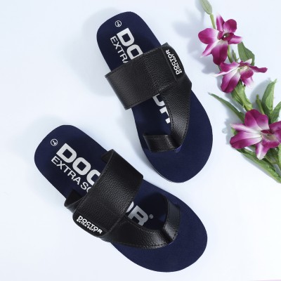 DOCTOR EXTRA SOFT Men Men's One Toe Slippers Ortho Care Orthopaedic Diabetic Dr Stylish House Flip-Flop and Thump Ring Slip on for Gents and Boys OR D-26 Slippers(Black 11)