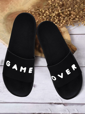Tzen Men Flip Flops(Black , 10)