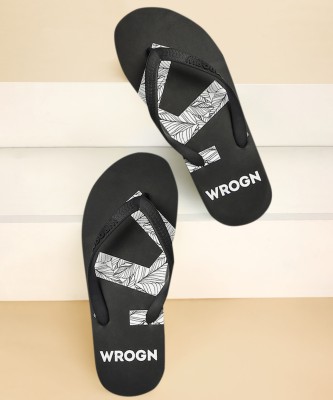 WROGN Men Slides(Black , 7)