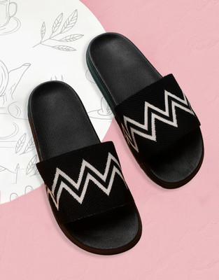 Kapani Fashion Women Women Classic, Ultra cushion, Flipflops, Slipper, Slides (Black , 5) Slides(Black , 5)