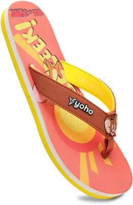 yoho Women Slippers(Pink , 5)