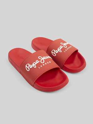 Pepe Jeans Men Slides(Red , 9)