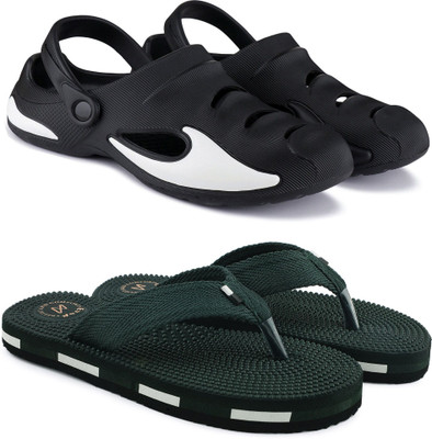 Vokline Men Slippers(Multicolor , 10)