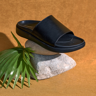 Neemans Men Slides(Black , 10)