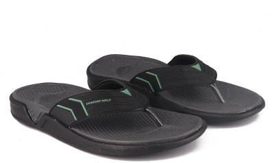 COMFORT WALK Men Slippers(Black , 7)