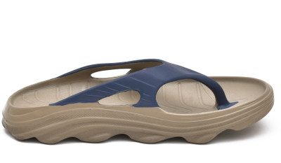 Doubleu Men Flip Flops(Khaki , 11)