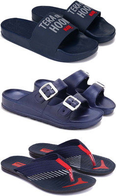 DRACKFOOT Men Slippers(Navy , 9)