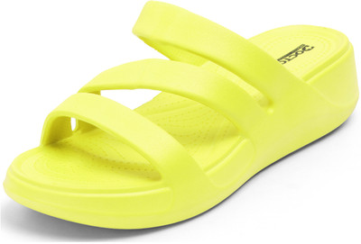 DOCTOR HEALTH Women NewlyLaunch|Classic Ultra Soft|Cushion|Comfortable|Premium|Stylish Slides Women Flats(Yellow , 8)