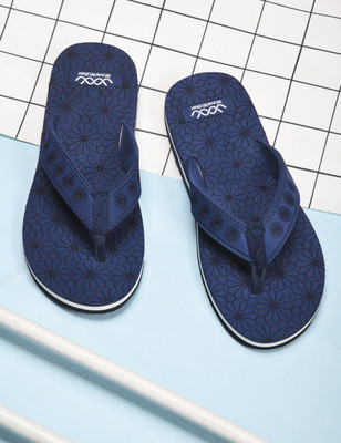 Wave Walker Women Flip Flops(Navy , 6)