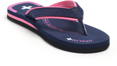 AROSY Women Flip Flops(Blue , 6)