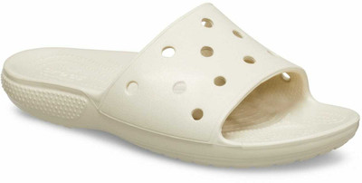 CROCS Men Classic Slides(Off White , 8 UK/India)