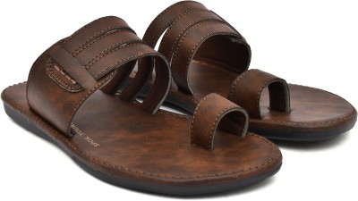Venice Men Flat Chappal cum Thong Sandal - For Daily Use Outdoor Indoor Home Ethnic Slides(Brown 10)