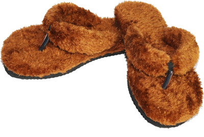 Bhains Ki Ankh Women Slippers(Brown , 3)