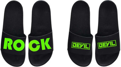 nvisan Men Slides(Green, Green , 10)