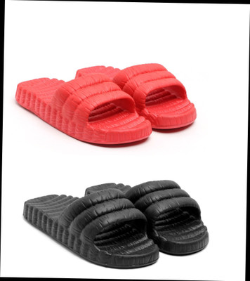 HOC Women Slides(Red, Black , 6)