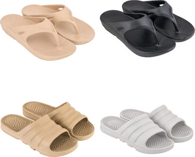 house of common Women Slides(Multicolor , 10)