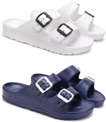 Pennen Men Flip Flops(Blue , 8)