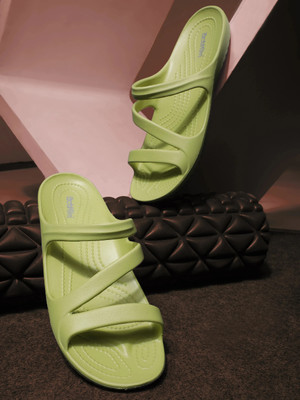 action Women ONTL-30 Slippers(Green , 5)