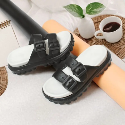 JYO8 Women Slides(Black , 5)