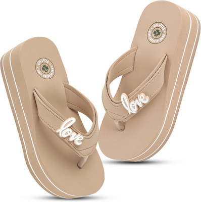 Footup Women Super Soft|Orthopedic|Comfortable|Lightweight|Diabetic Slippers(Beige , 4)