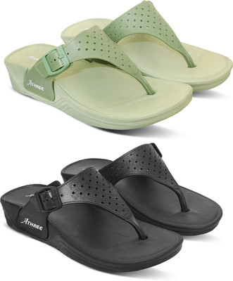 Athree Women Slippers(Multicolor , 7)