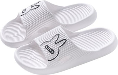 AlexVyan Women Slides(White , 7)