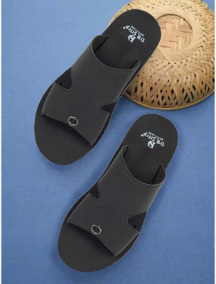 DR STTEP Men Slippers(Black , 9)