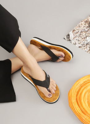 FOTOMO Women Womens Comfortable Trending Stylish Soft orthopedic doctor slipper Slippers(Tan , 8)