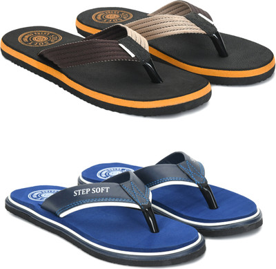 Stepsoft Men Slippers(Multicolor , 8)