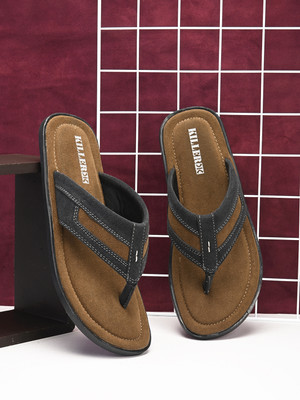 KILLER Men Flip Flops(Brown , 9)