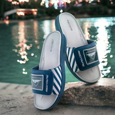 RED TAPE Men Slides(Navy , 6)