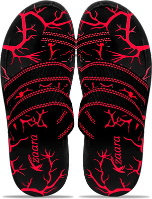 KANEGGYE Men Flip Flops(Red , 6)