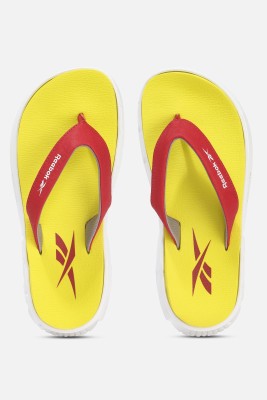 REEBOK Women Comfort Bolt Flip Flip Flops(Yellow , 6)