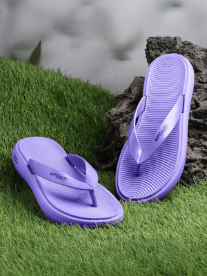 PICAASO Women Slippers(Purple , 5)