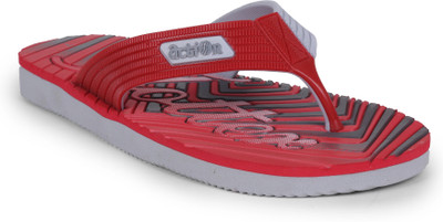 action Men Slippers(Red, Grey , 10)