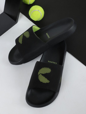 Chupps Men DOT FUSION Slides(Black , 8)