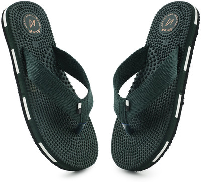 EVOK Men Doctor|Super Soft|Ortho Care|Orthopedic|Stylish|Comfortable Slippers(Olive , 9)