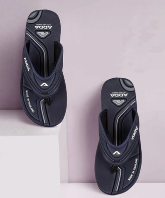 Adda Men Flip Flops(Navy , 7)