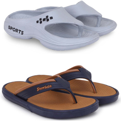 Kapani Fashion Men Slippers(Grey, Brown , 6)