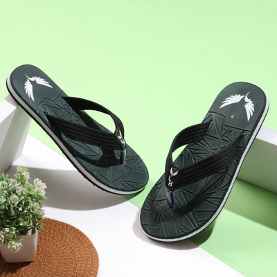 Lite Hawks Men Slippers(Green , 8)