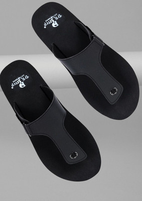 DR STTEP Men Soft Ortho Slippers for Men | Comfy Anti-Skid Flip Flops for Daily Use Slippers(Black , 10)