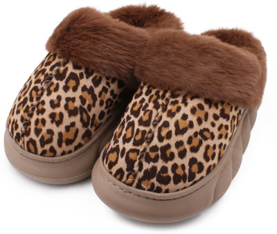 VRITRAZ Women Slippers(Brown , 7)