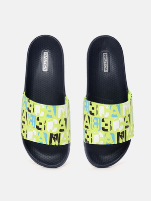 NAUTICA Men Slides(Green , 8)