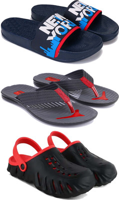 DRACKFOOT Men Slippers(Red , 10)