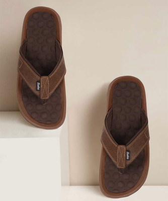 Bata Men Flip Flops(Brown , 8)